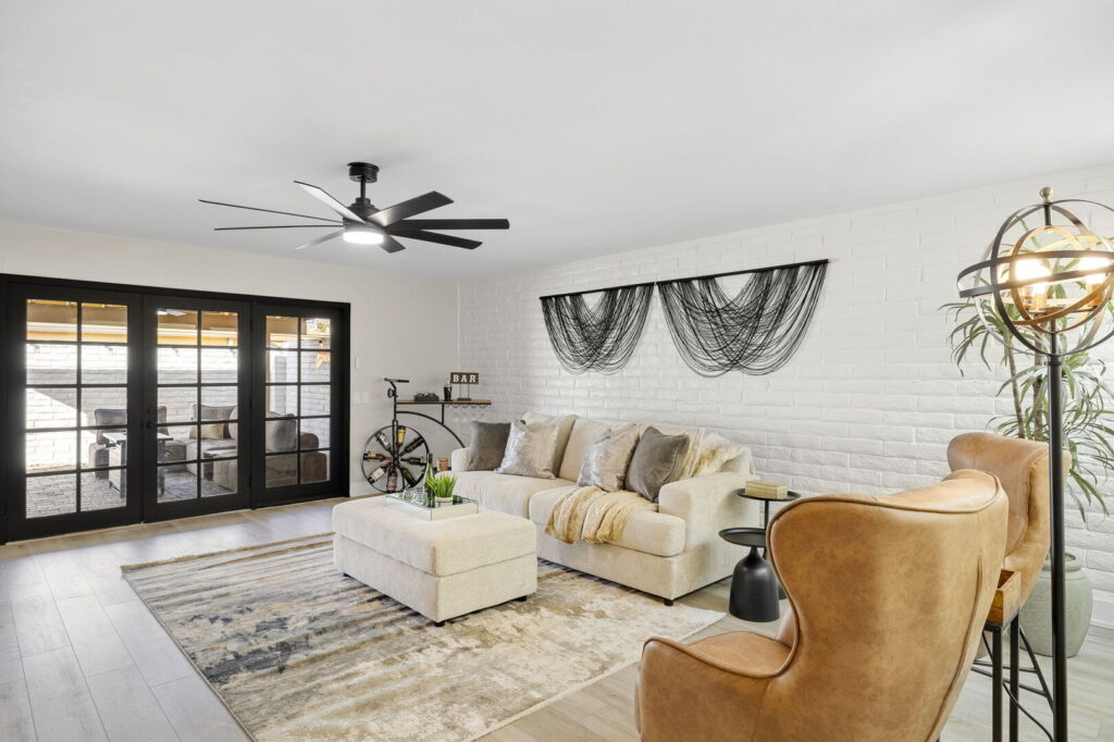 Living space in one of our Scottsdale vacation rentals.